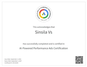 AI powered performance ads certified digital marketing analyst in qatar