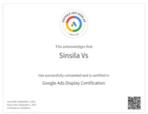 google ads display certified digital marketing analyst in qatar